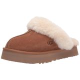 Chinelo Feminino Ugg Disquette Em Camurça Castanha 8us