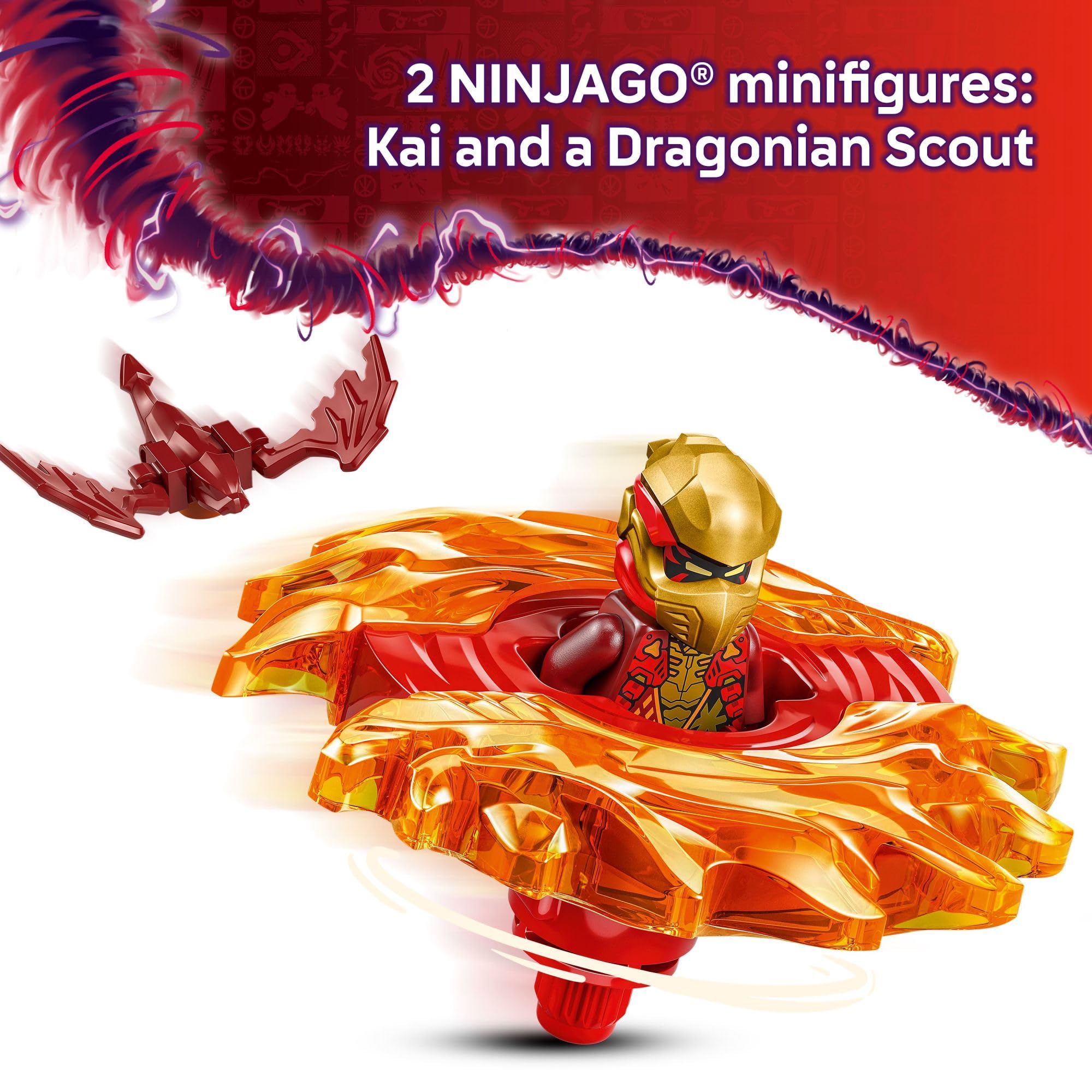 Brinquedo De Construção Lego Ninjago Kai's Dragon Spinjitzu