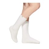 Meias Ugg Leda Cozy Sock Para Mulheres, Brancas