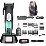 Maquina Corte Cabelo Ng 8038 Wmark Profissional Azul