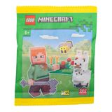 Brinquedo Lego Minecraft: Minifigura De Alex Com Baby Lhama &amp; Bee