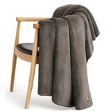 Cobertor De Flanela De Pelúcia Ugg Whitecap Reversível 50x70cm