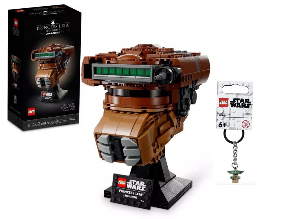 Capacete Lego Star Wars Princess Leia Boushh 75351 Com Grogu