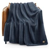 Cobertor De Flanela De Pelúcia Ugg Whitecap Reversível 50x70cm