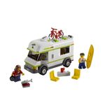 Brinquedo Lego City Camper (7639) Com 2 Minifiguras, Bicicleta E Prancha De Surfe