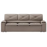 Sofá 3 Lugares Retrátil E Reclinável Velosuede Dds