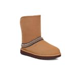 Bota De Moda Feminina Ugg Classic Short Crescent Chestnut 8