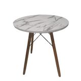 Mesa De Jantar Redonda Eames Eiffel 90 Cm - Estilo Granito