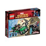 Brinquedo Lego Super Heroes Spiderman Spider Cycle Chase 76004
