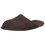 Chinelo Ugg Scuff Para Homens Em Couro Integral De Cacau Empoeirado