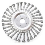 Escova De Aço Inox Circular Rotativa Torcida 7 180mm