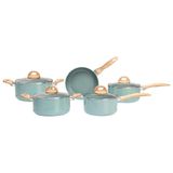 Conjunto De Panelas 5 Peças Brinox Botanika Com Antiaderente Cerâmico