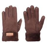 Luvas De Inverno Ugg Femininas De Couro Com Manguito Giratório Resistente À Água