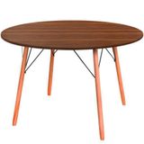 Mesa De Jantar Redonda Eames Eiffel 120cm - Pau Ferro