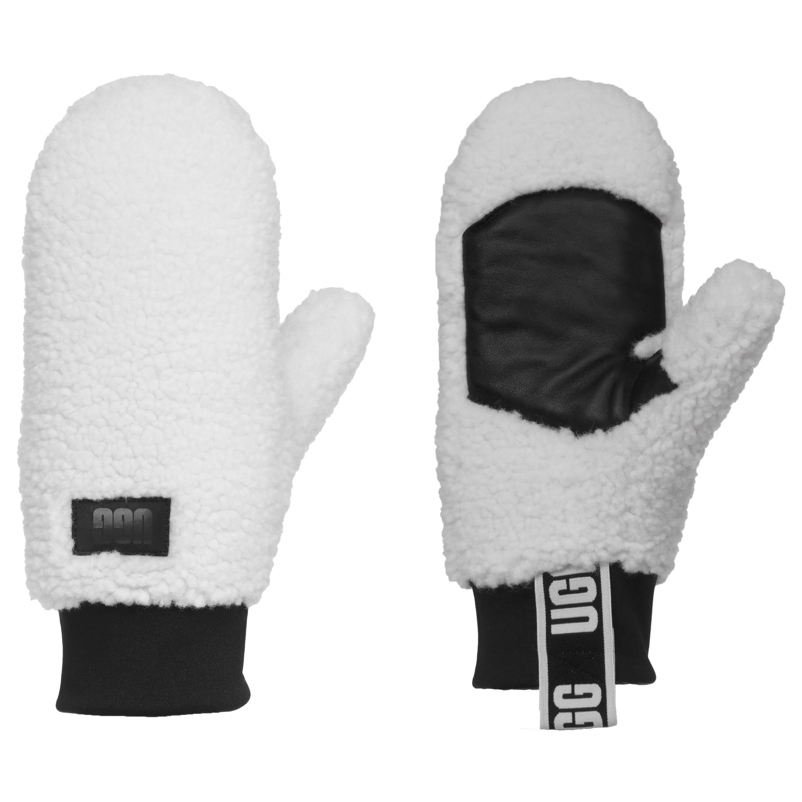 Mittens Ugg Uggfluff Com Logotipo Feminino Nimbus Small-medium