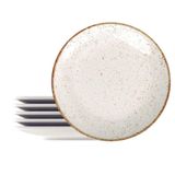 Prato Raso De Porcelana Rústico Marrom 25cm 6un - Tramontina 96980/012
