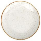Prato Raso De Porcelana Rústico Marrom 25cm 1un - Tramontina 96980/012