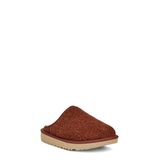 Chinelo Masculino Clássico Ugg Em Camurça Felpuda Vermelha Jaspe