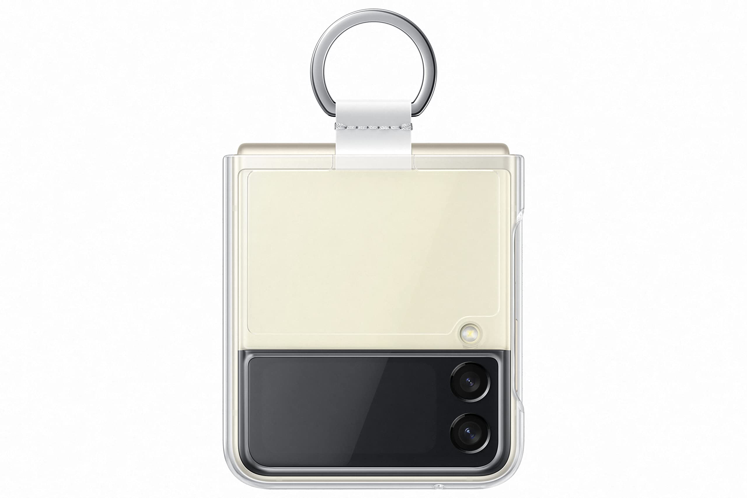 Capa Transparente Para Samsung Galaxy Z Flip3 Com Anel - Plástico