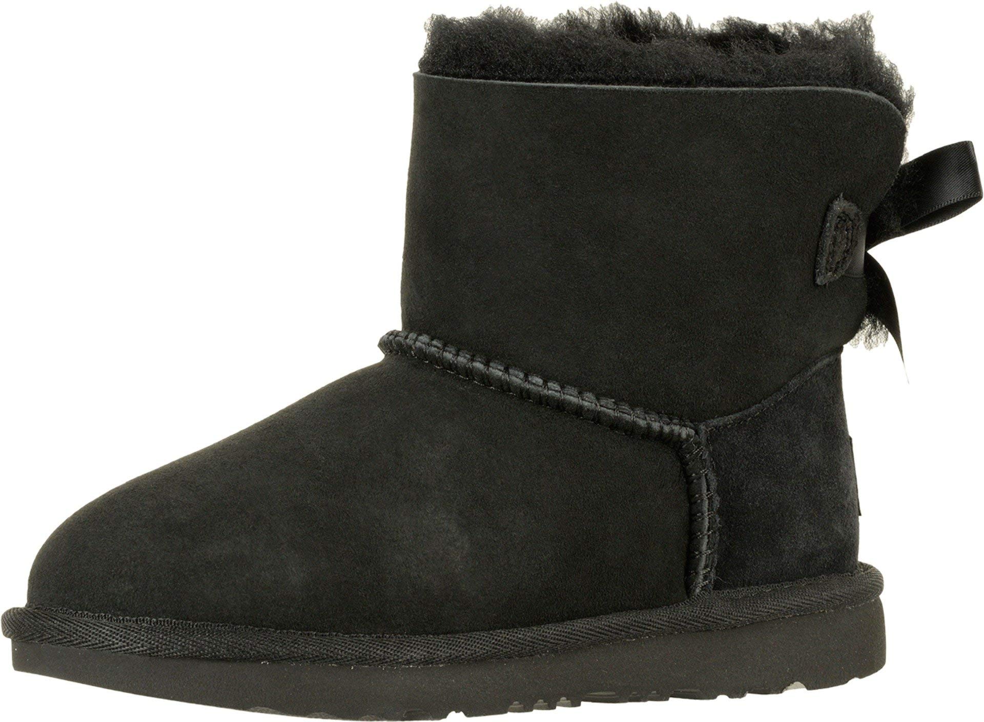 Bota Ugg Unissex Infantil Mini Bailey Bow Ii Preta Tamanho 08