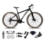 Bicicleta Aro 29 Absolute Nero 5 Freio Hidráulico K7 27v Garfo Com Trava Pneu Com Faixa - Preto Tam.21