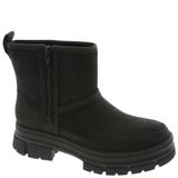 Bota De Moda Feminina Ugg Ashton, De Couro Preto, Impermeável, 9us