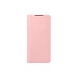 Capa Tipo Carteira Led Samsung Galaxy S21+ Rosa, Versão Americana