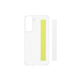 Capa De Telefone Samsung Galaxy S21 Fe 5g Transparente Com 2 Alças Brancas