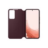 Capa De Telefone Samsung Galaxy S22 S-view Flip Cover Cor De Vinho