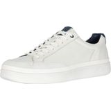 Tênis Ugg South Bay Masculinos De Couro Integral Branco Baixo
