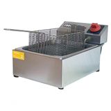 Fritadeira Elétrica De Mesa Fb1d Croydon 3,5l 1 Cuba Inox 220v