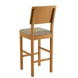 Conjunto 3 Banquetas Jade 01 Madeira Maciça Jcm Veludo Cinza