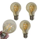 Lampada Led 30w Multifilamento 4 Uni Vintage Iluminaçao Garagem Sala Quarto Casa Branco Quente Ambar