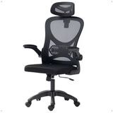 Cadeira Office Giratória Columbus Altura Regulável Sistema Relax Apoio Cabeça Assento Confortável Tela Mesh Preto - Lojas Rpm