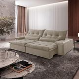 Sofá Nivus Veludo 02 Módulos De 120cm B25cm Meu Sofá Online B002 Veludo Capuccino