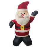 Papai Noel Inflável Iluminado Veludo Enfeite Natal Natalino Inflador Embutido Grande Decoração Loja