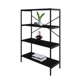 Estante Com 4 Prateleiras Tub Preta 80 Cm