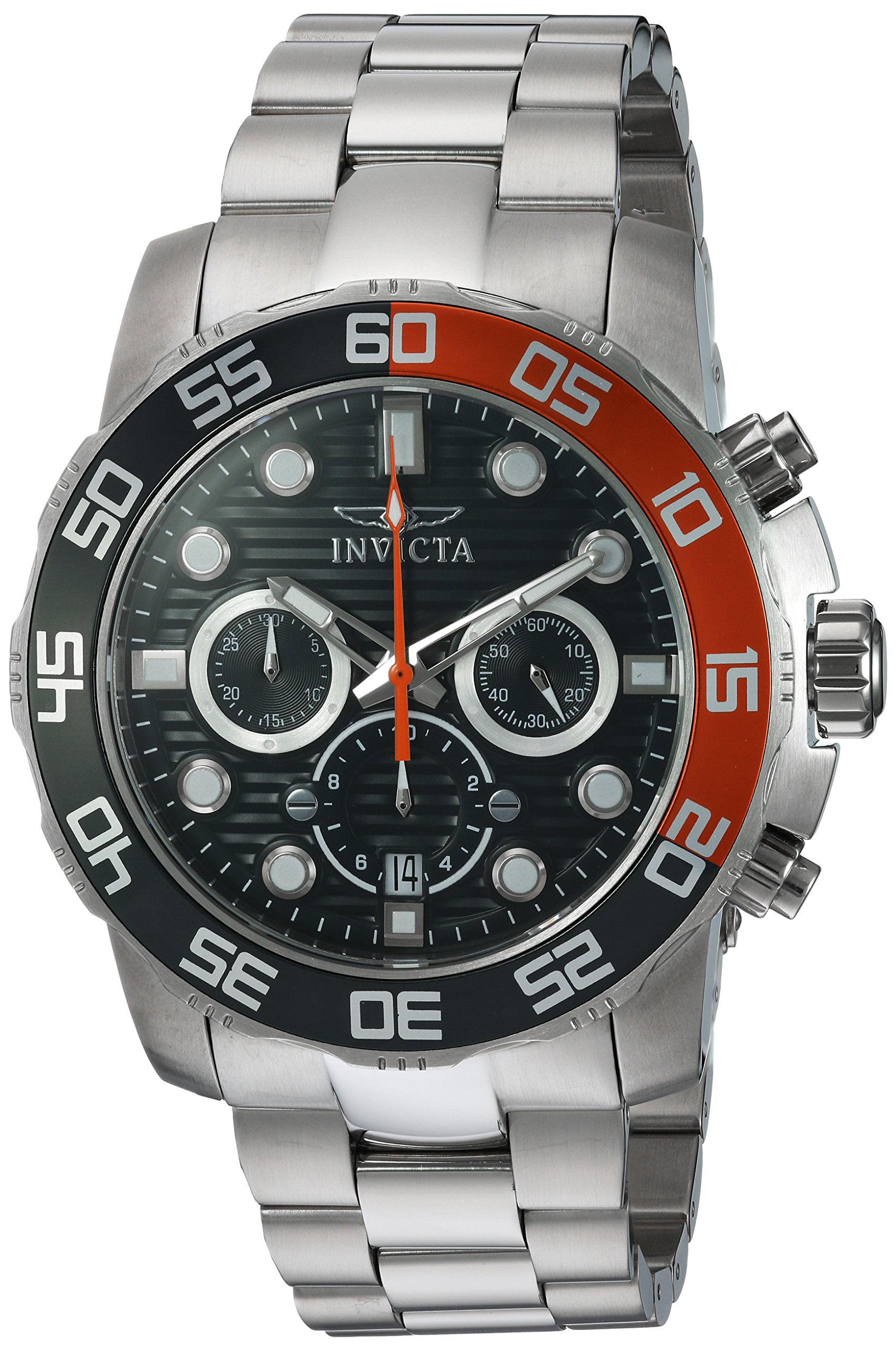 Invicta Masculino 22230 Pro Diver Analog Display Quartzo Prata