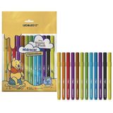 Canetinha Hidrográfica Ursinho Pooh Kit 12 Cores - Leo&amp;leo
