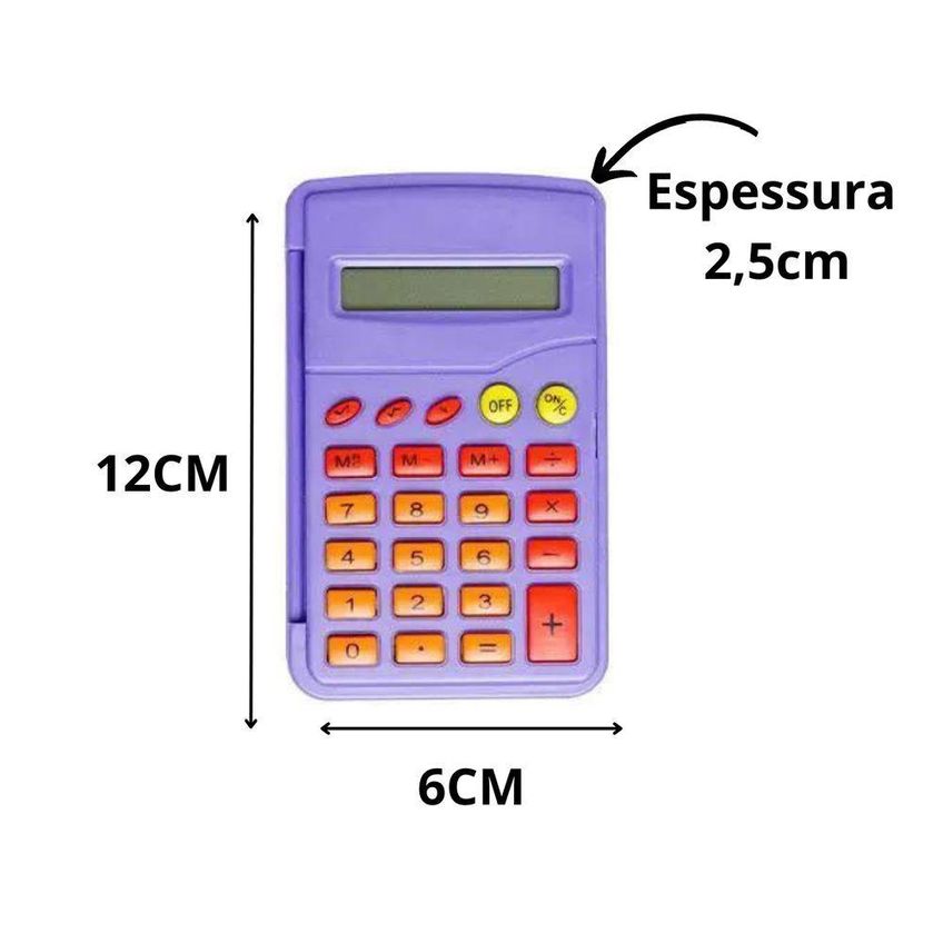 Calculadora De Bolso 8 Digitos Flip Estampa Pets - Letron - imagem 3
