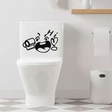 Adesivo Vinil Deativo Tampa De Vaso Sanitário Preto