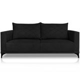 Sofa Nori 2 Lugares Pes De Ferro 160cm Linho Boucle 3304 Ezz 3304