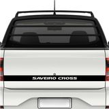 Faixa Tampa Traseira Saveiro Cross G5 - G6 Preto