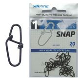 Snap De Pesca Quick Lock N1 Marine Sports 15kg 33lb 20pçs