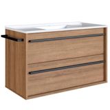 Gabinete De Banheiro Com Lavatorio 80cm Mel Proddy Mel