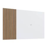 Painel Para Tv 65 Polegadas Ripado 180cm Branco Mel Proddy