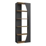 Estante Livreiro Multiuso 05 Prateleiras Preto Mel Proddy