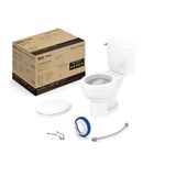Kit Vaso Sanitário Com Caixa Acoplada Com Acionamento Lateral E Assento Soft Close Com Abertura Aces Branco