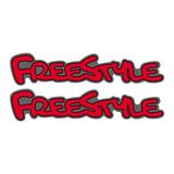 Par De Emblemas Adesivo Ford Ecosport Freestyle Sem Resina Preto