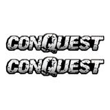 Par Adesivo Emblema Montana Conquest Resinado Cinza E Preto